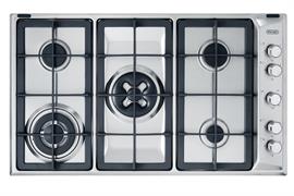 PLI59DGHD P.COTT. 5 GAS TC+D INOX 86X50 PROFESS. DE LONGHI