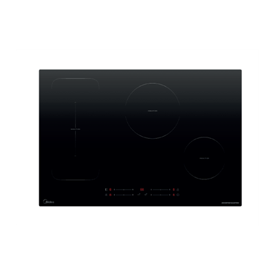 P.COTT. INC. INDUZIONE 4 ZONE 1 BRIDGE V.NERO 77X52 MIDEA