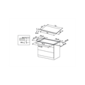 P.COTT. INC. INDUZIONE 4 ZONE 1 BRIDGE V.NERO 77X52 MIDEA