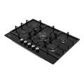 P.COTT. INC. 5 GAS CM.75 DOPPIA CORONA VETRO NERO MIDEA