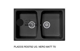 ROXANA LAV. 79X50 2V INC. UG. BLACK MATT 70 PLADOS