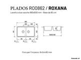 ROXANA LAV. 86X50 2V INC. UG. JASMINE PLADOS
