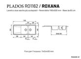 ROXANA LAV. 116X50 2V+SCIVOLO INC. UG. JASMINE PLADOS