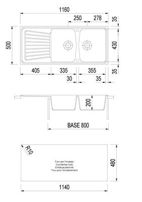 SPAZIO LAV. 116X50 2V+GOCC INC. UG. SAHARA PLADOS