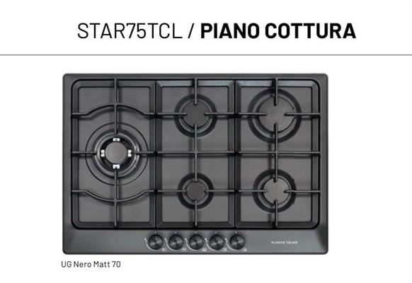 STAR P. COTT. 5 GAS 75 INC. GR.GH NERO MATT 70 PLADOS